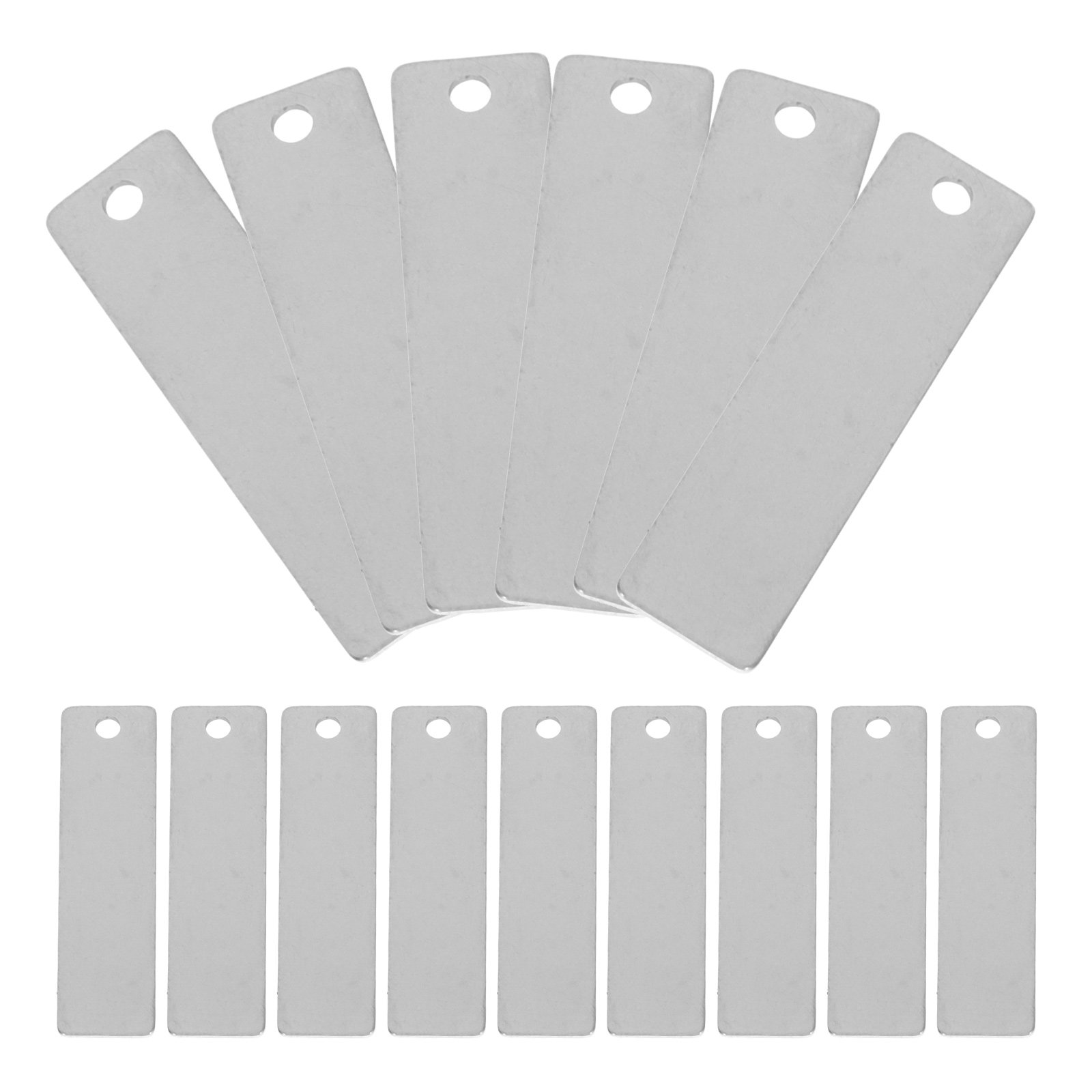 Jewelry Making Metal - 30 buah label kosong dari baja