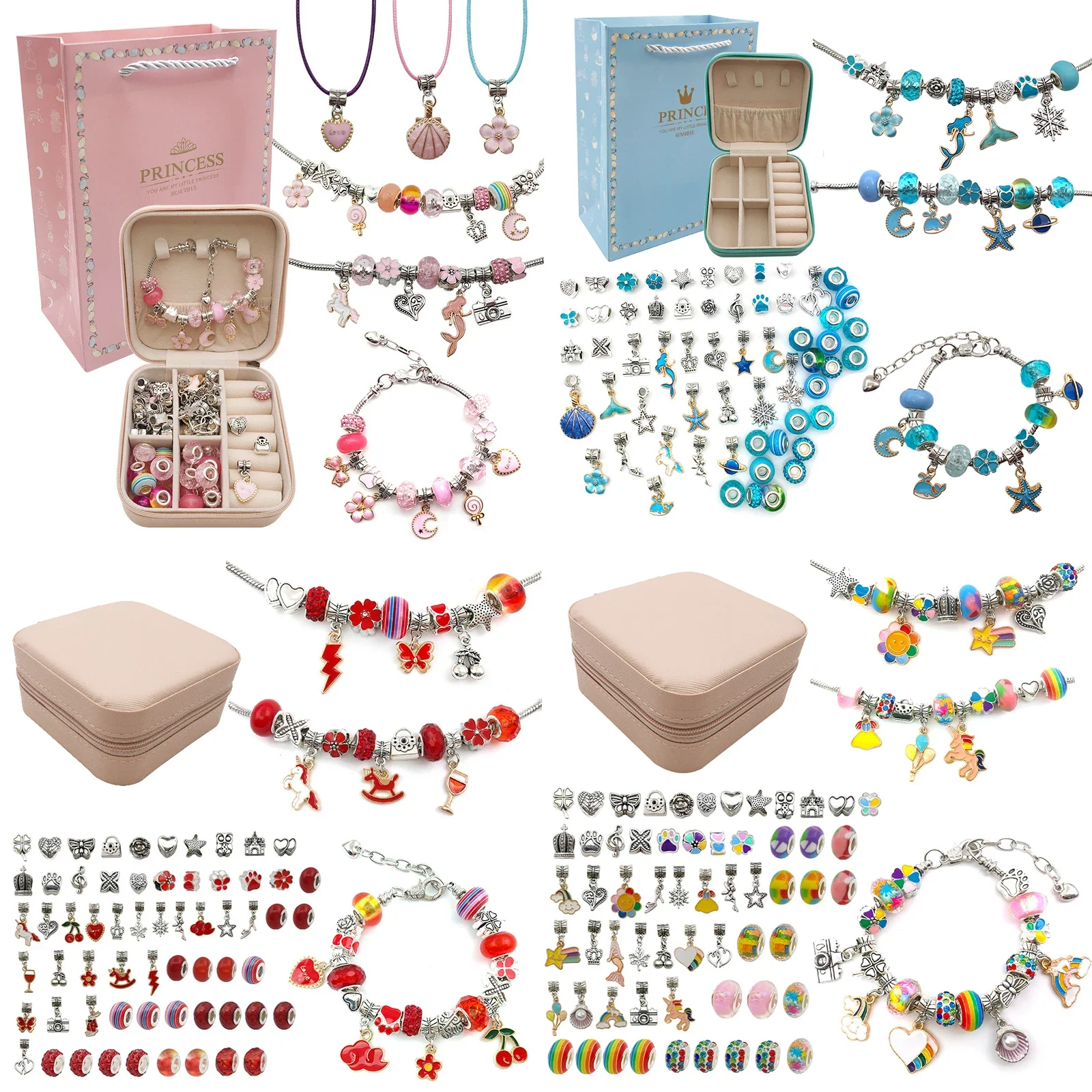 Jewelry Making Kit For Kids - Kit pembuatan gelang pesona untuk anak