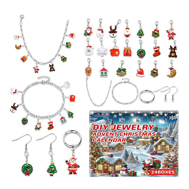 Jewelry Making Kit For Kids - Kotak perhiasan kalender kedatangan perhiasan natal