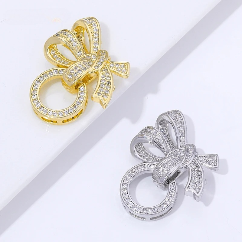 Jewelry Making A Ring - Konektor Gesper Mutiara Berlapis Emas 18K