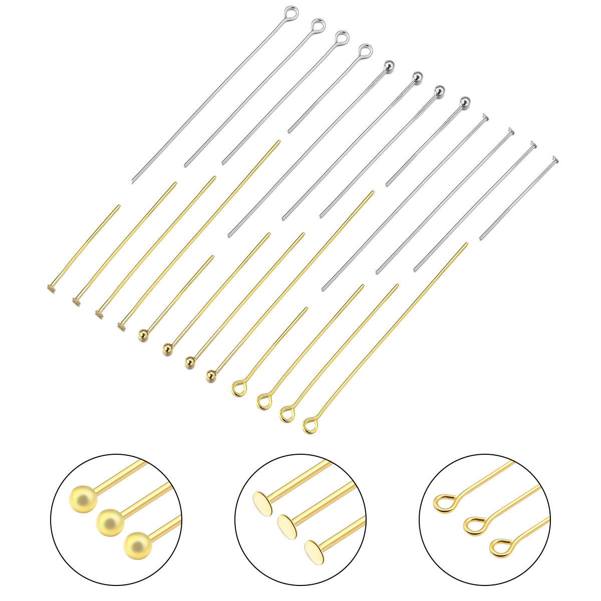 Jewelry Making Rivets - 50-100 Buah/Lot Pin Kepala Bola Pin