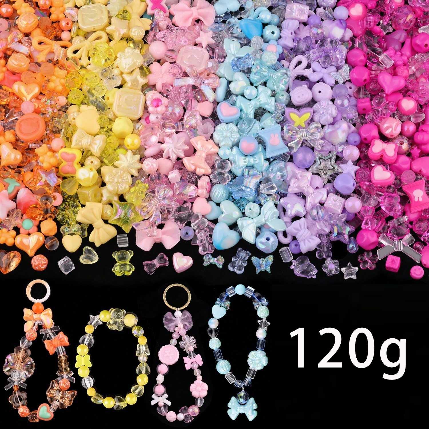 Jewelry Making Game - 1 kantong Manik-manik Akrilik Warna Permen