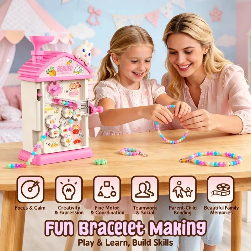 Jewelry Making Kit For Kids - Set Mainan Mesin Pemasang Manik-Manik Otomatis