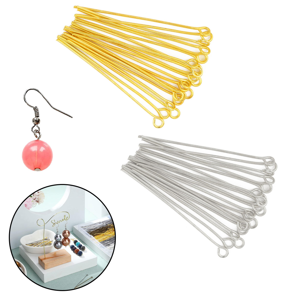 150 buah/pak logam 9-pin warna - Jewelry Making Rivets ulasan dan harga