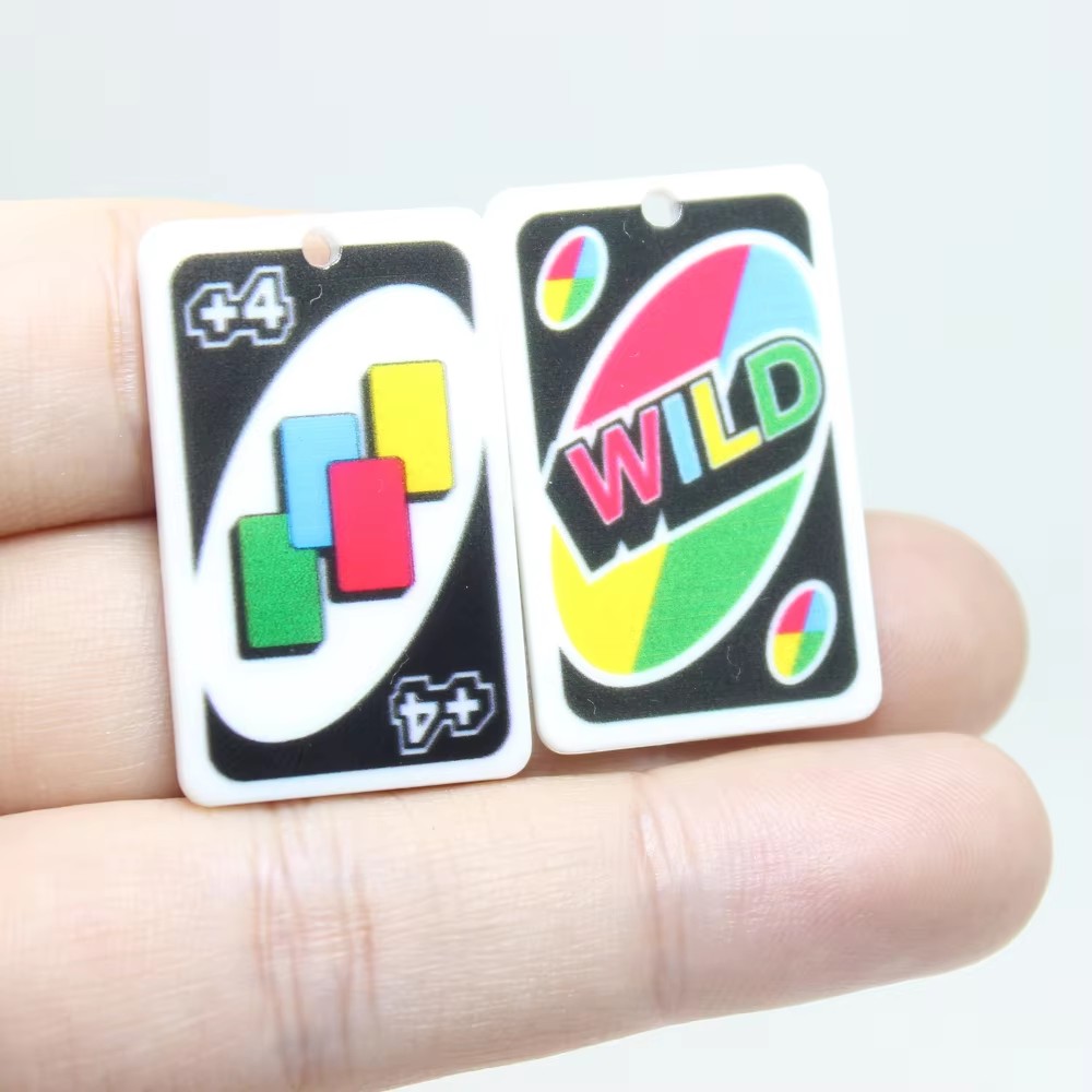 8 Buah/Lot Liontin 2 Sisi Pipi - Jewelry Making Game ulasan dan harga