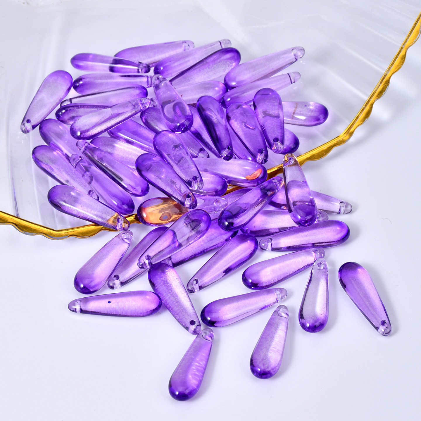 50 Buah 6*20Mm Manik-manik Lon - Jewelry Making Beginners ulasan dan harga