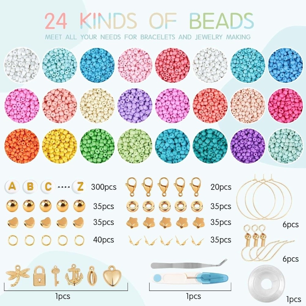 28+2Grid Perlengkapan Pembuata - Jewelry Making Kit For Kids ulasan dan harga