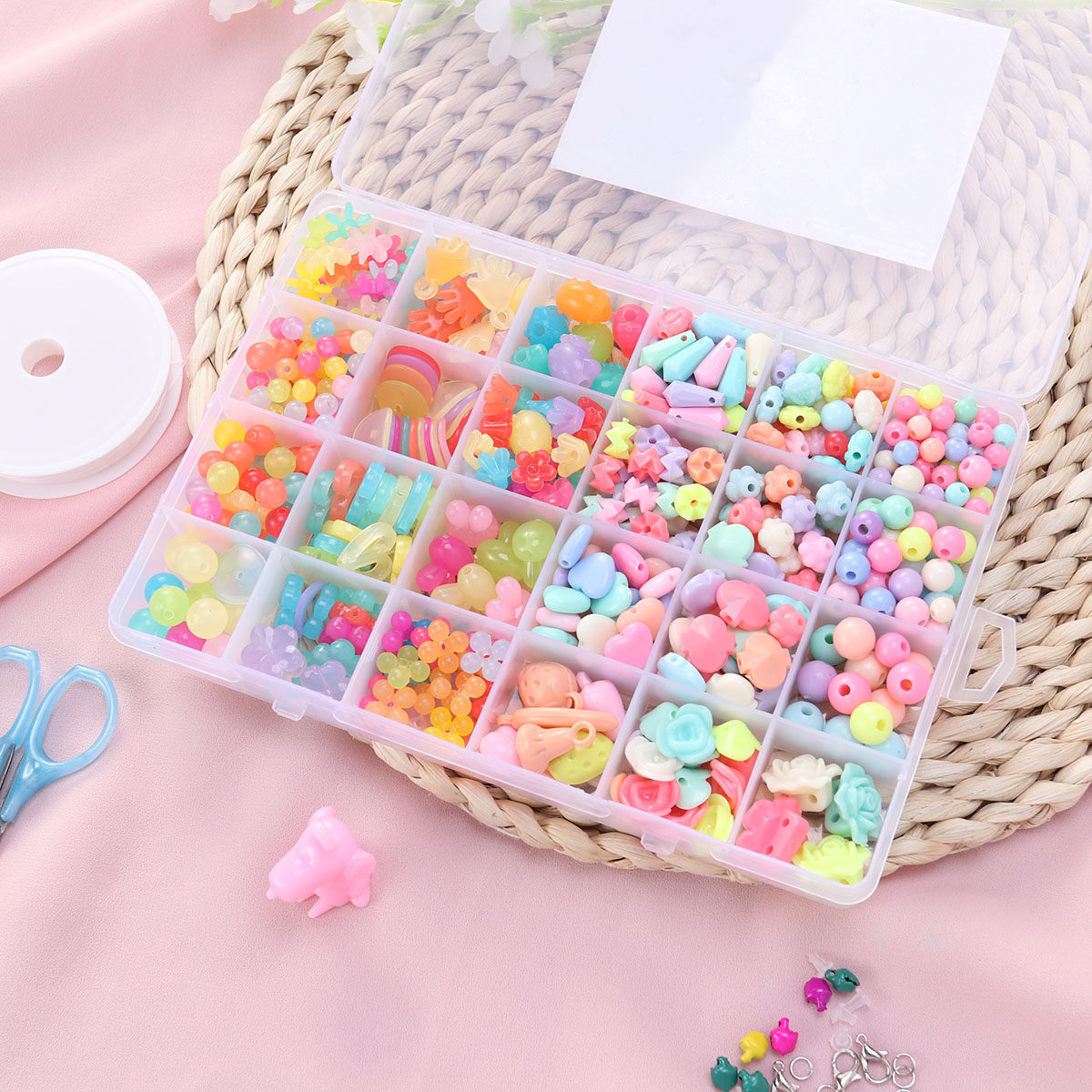 520Pcs Set Manik-manik DIY unt - Jewelry Making Kit For Kids ulasan dan harga