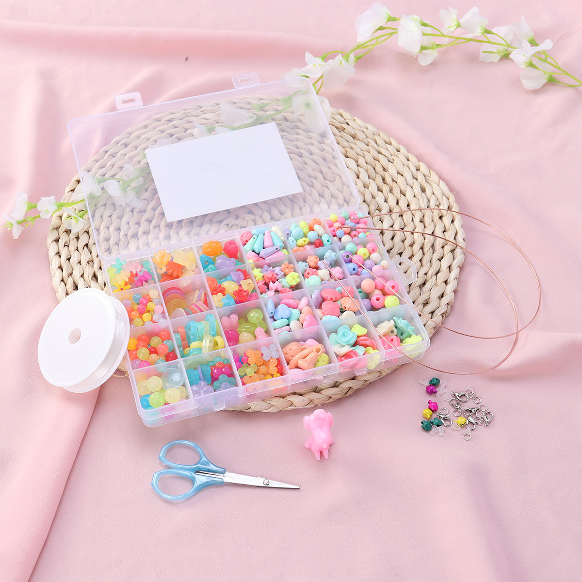 520Pcs Set Manik-manik DIY unt - Jewelry Making Kit For Kids ulasan dan harga