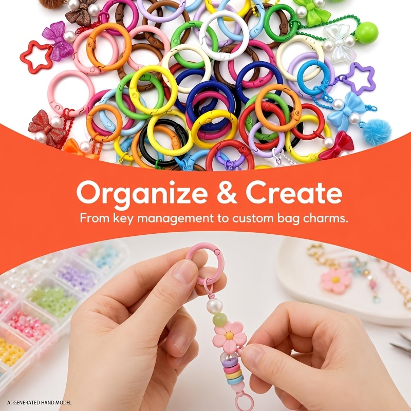 100pcs O-Ring Pegas Bulat Berw - Jewelry Making Materials Wholesale ulasan dan harga