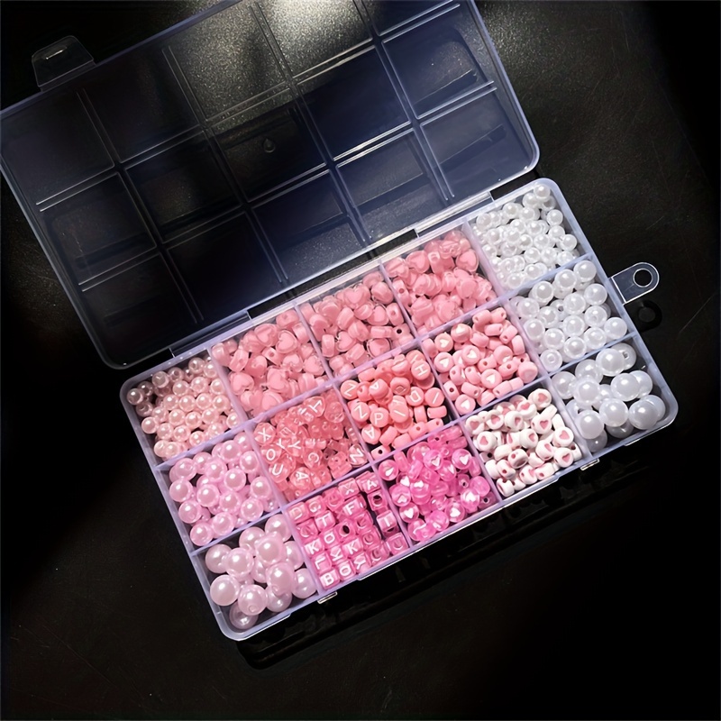 10-Piece Kotak Alfabet Pink, M - Jewelry Making Beginners ulasan dan harga