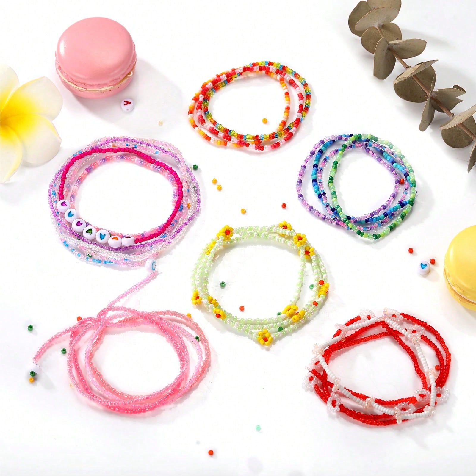 5760pcs Kotak 24 Grid Manik-ma - Jewelry Making Kit For Kids ulasan dan harga