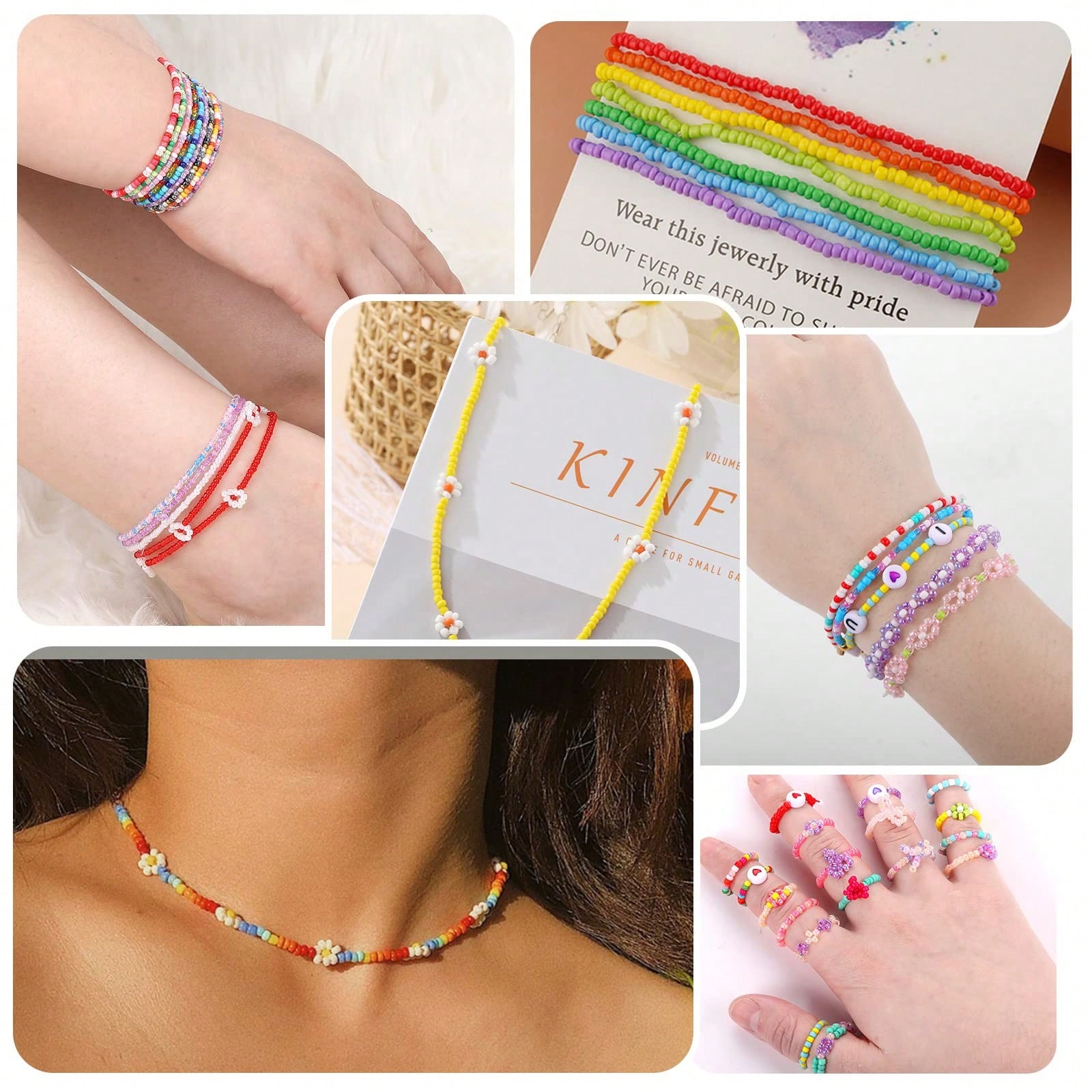 5760pcs Kotak 24 Grid Manik-ma - Jewelry Making Kit For Kids ulasan dan harga