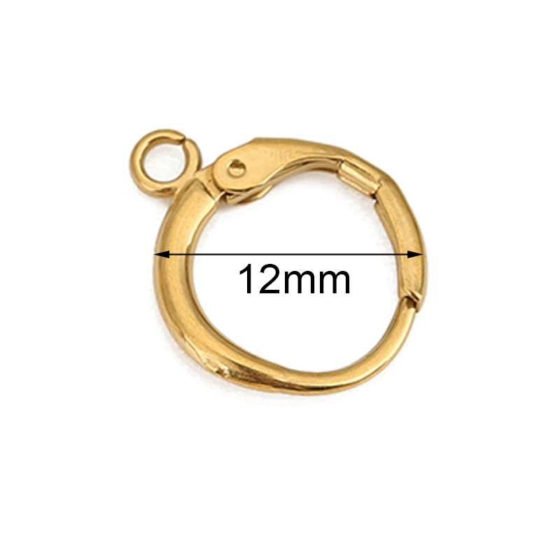 10 Buah Kait Anting Baja Tahan - Jewelry Making Metal ulasan dan harga
