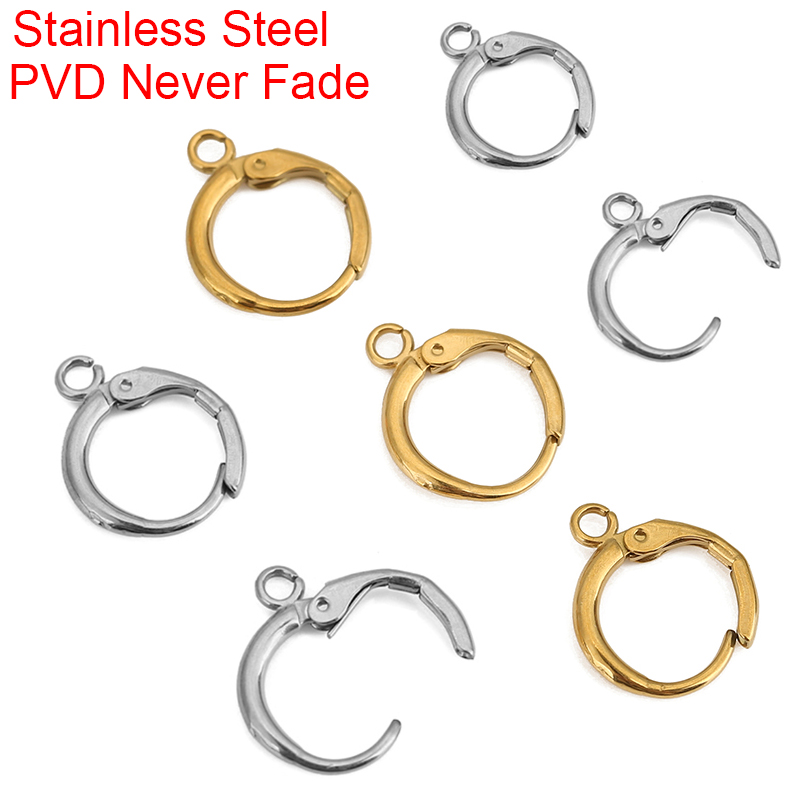 10 Buah Kait Anting Baja Tahan - Jewelry Making Metal ulasan dan harga