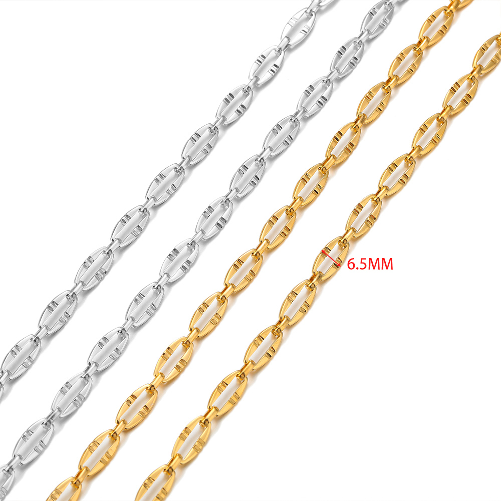 1Meter Baja Tahan Karat 6.5Mm  - Jewelry Making Materials Wholesale ulasan dan harga