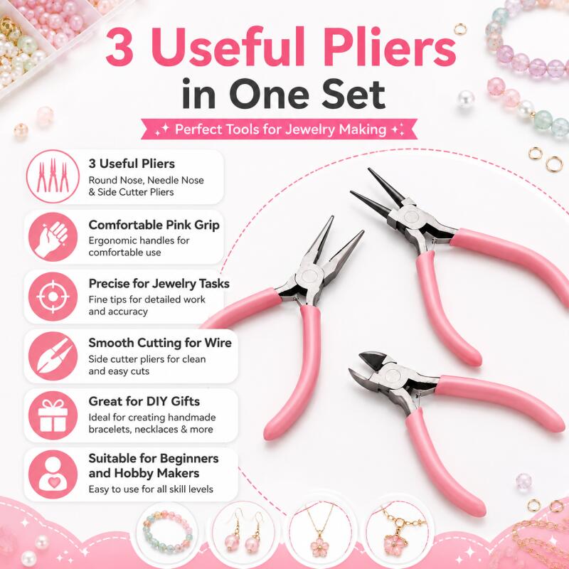 1pcs/set Set Alat Tang DIY, Al - Jewelry Making Pliers ulasan dan harga