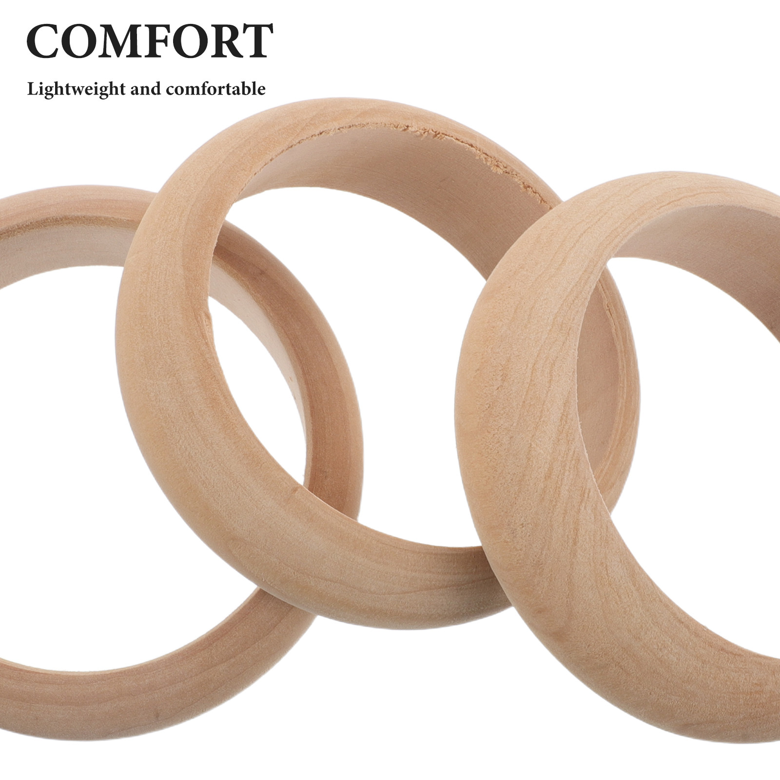 4 Buah Gelang Kayu Alami Tanpa - Jewelry Making A Ring ulasan dan harga