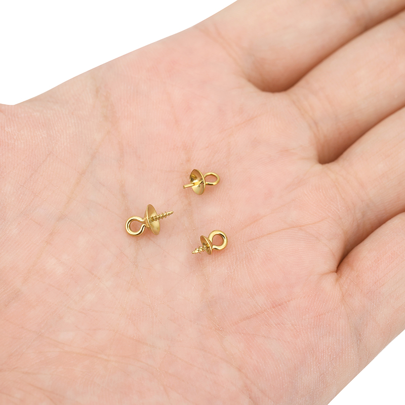 20pcs Konektor Liontin Mutiara - Jewelry Making Rivets ulasan dan harga