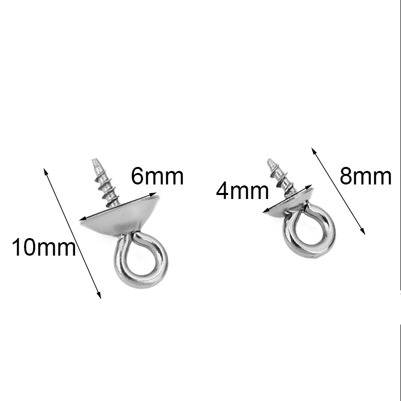 20pcs Konektor Liontin Mutiara - Jewelry Making Rivets ulasan dan harga