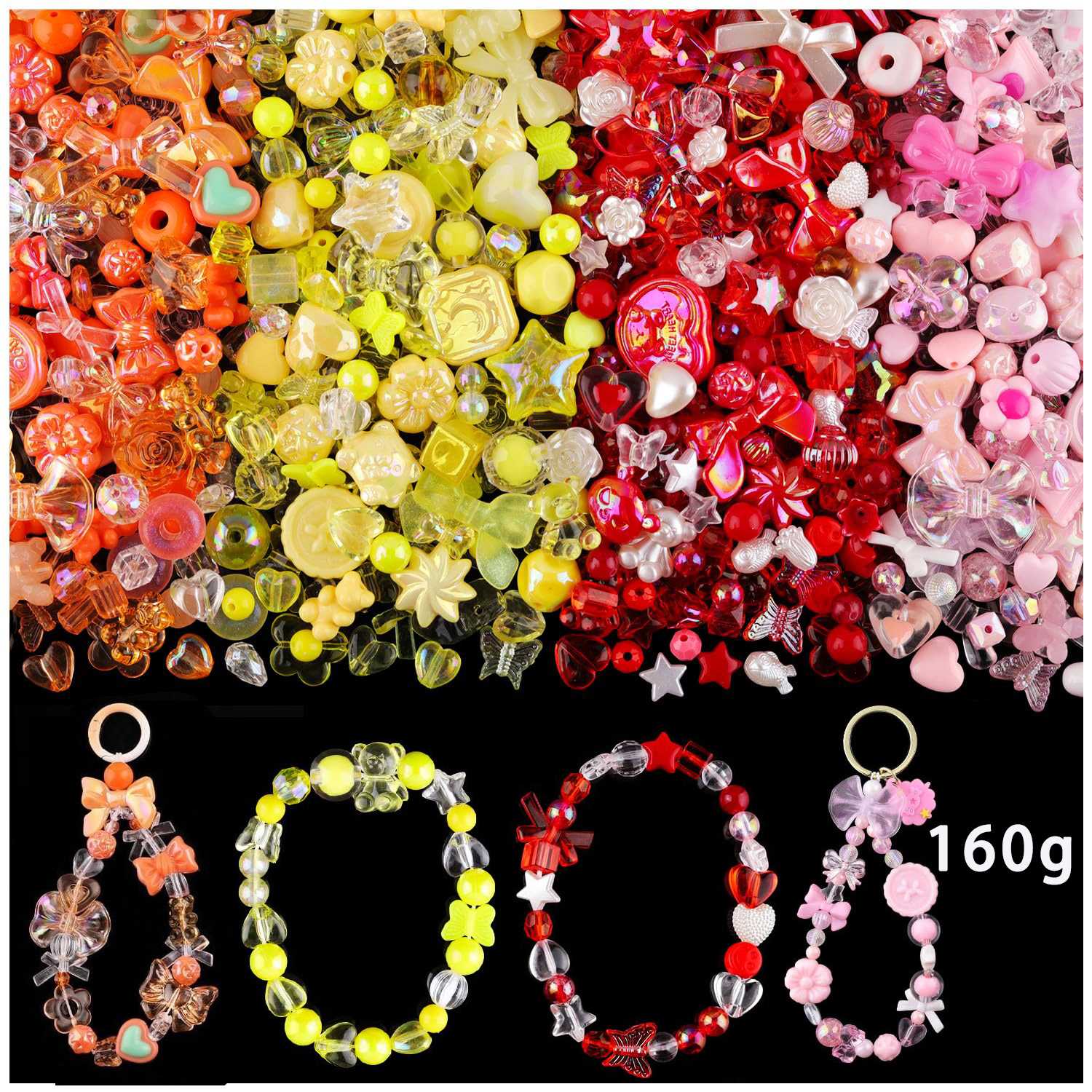 1 kantong Manik-manik Akrilik  - Jewelry Making Game ulasan dan harga