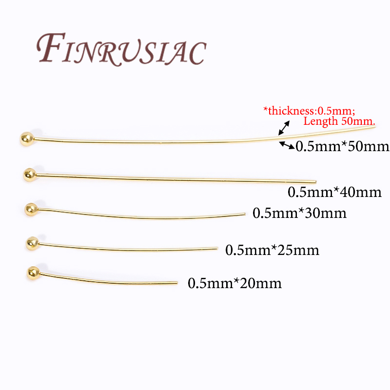50 Buah Pin Berlapis Emas 20-5 - Jewelry Making Rivets ulasan dan harga
