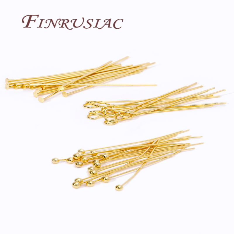50 Buah Pin Berlapis Emas 20-5 - Jewelry Making Rivets ulasan dan harga