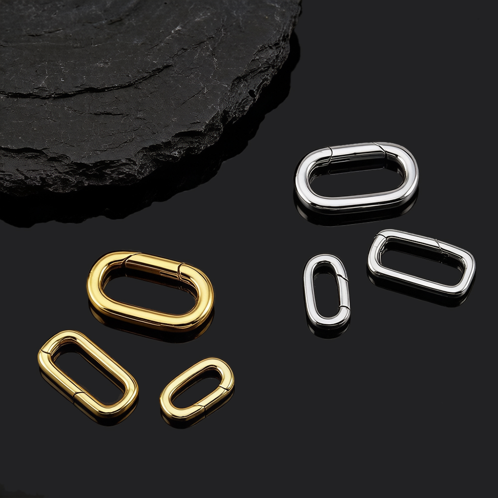 2pcs Pengait Kalung Oval Berla - Jewelry Making A Ring ulasan dan harga