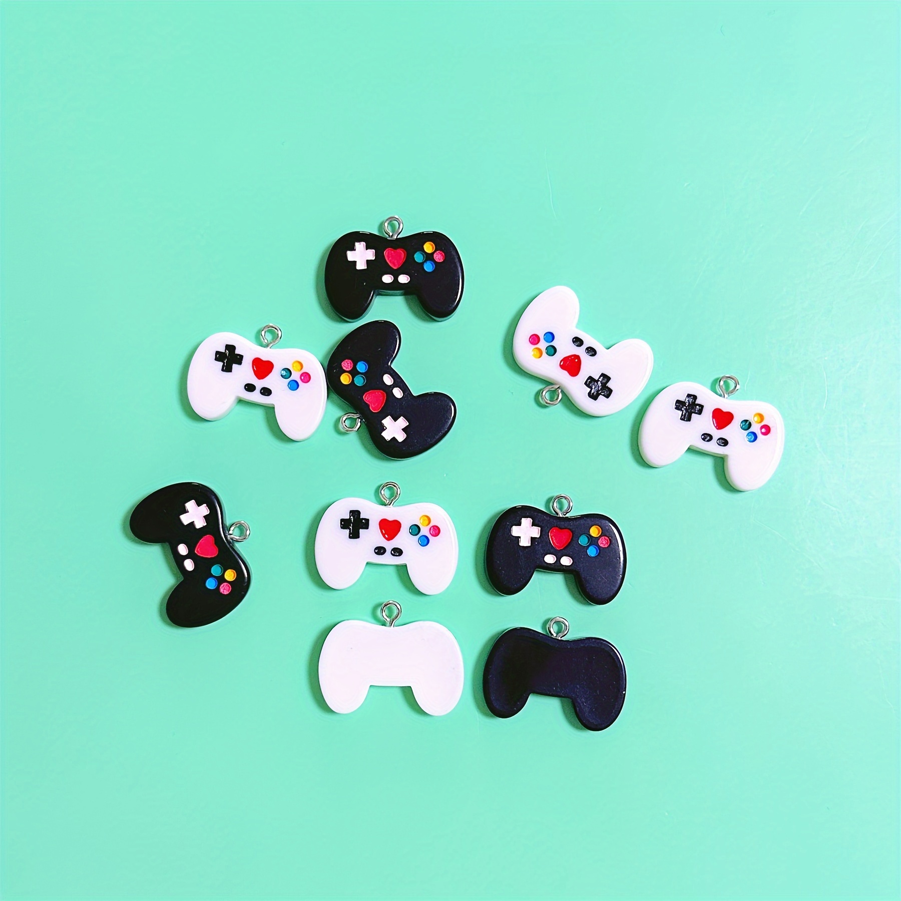 10 Buah Liontin Gamepad Resin  - Jewelry Making Game ulasan dan harga